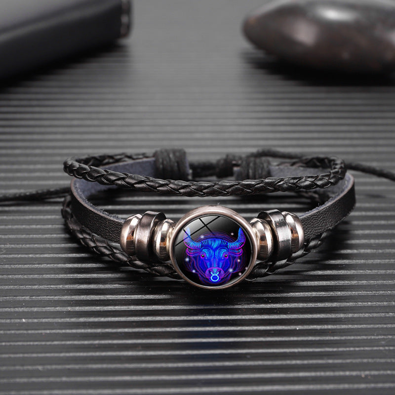 Zodiac Constellation Bracelet Braided Design Bracelet For Men, Women and Kids