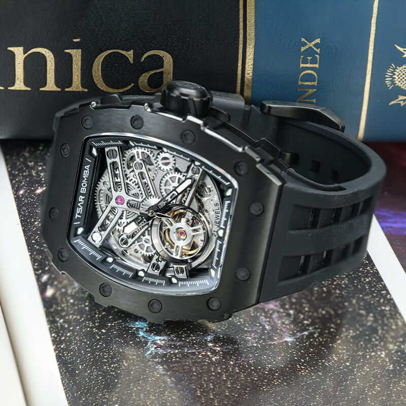 Automatic Watch Carbon Fiber Case