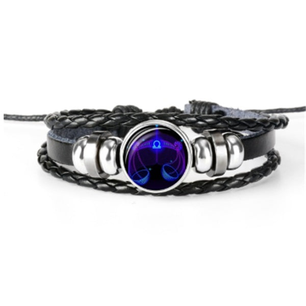 Zodiac Constellation Bracelet Braided Design Bracelet For Men, Women and Kids