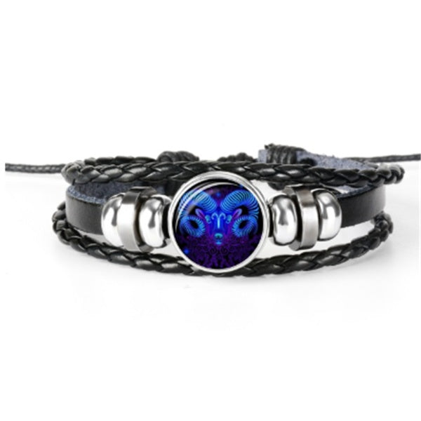 Zodiac Constellation Bracelet Braided Design Bracelet For Men, Women and Kids
