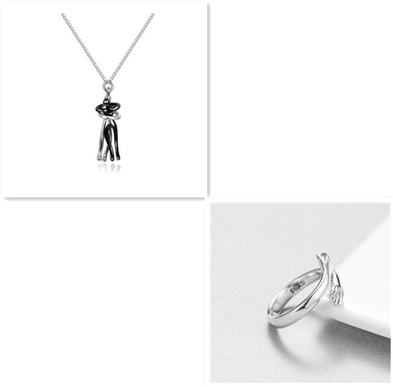 Love Hug Necklace Unisex Men-Women Couple Jewelry Simple Temperament Clavicle Chain Lover Gift