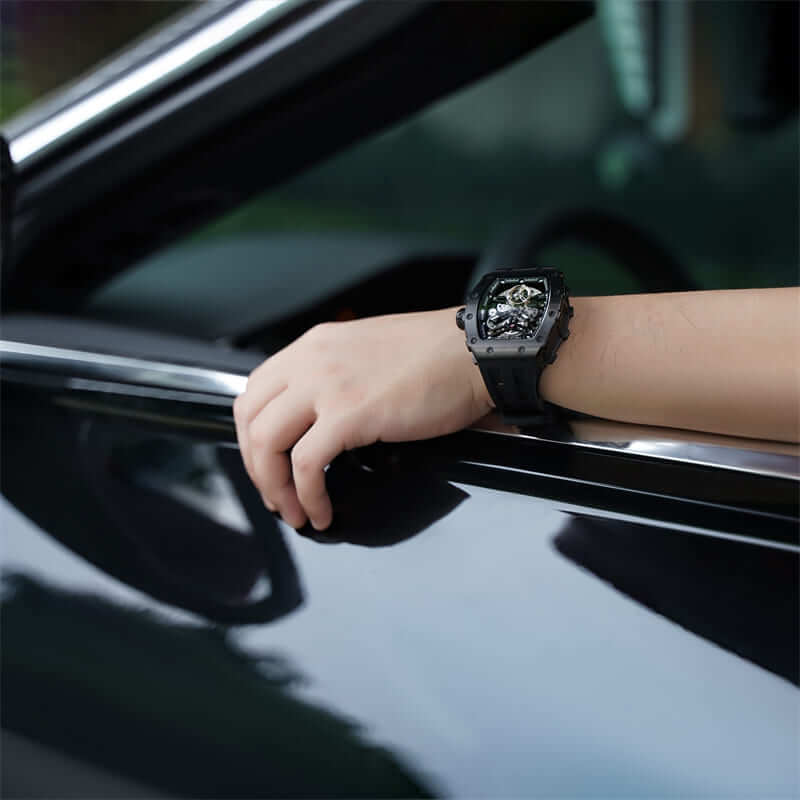Automatic Watch Carbon Fiber Case