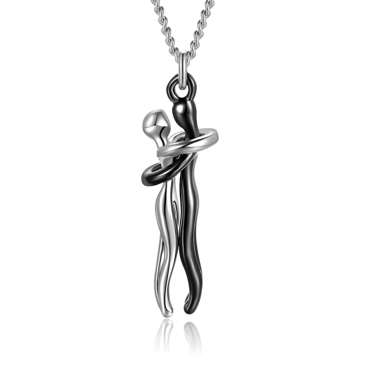 Love Hug Necklace Unisex Men-Women Couple Jewelry Simple Temperament Clavicle Chain Lover Gift