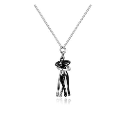 Love Hug Necklace Unisex Men-Women Couple Jewelry Simple Temperament Clavicle Chain Lover Gift