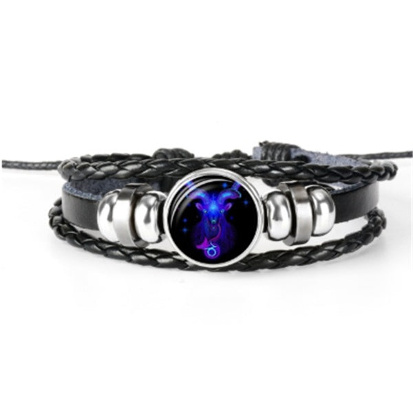 Zodiac Constellation Bracelet Braided Design Bracelet For Men, Women and Kids