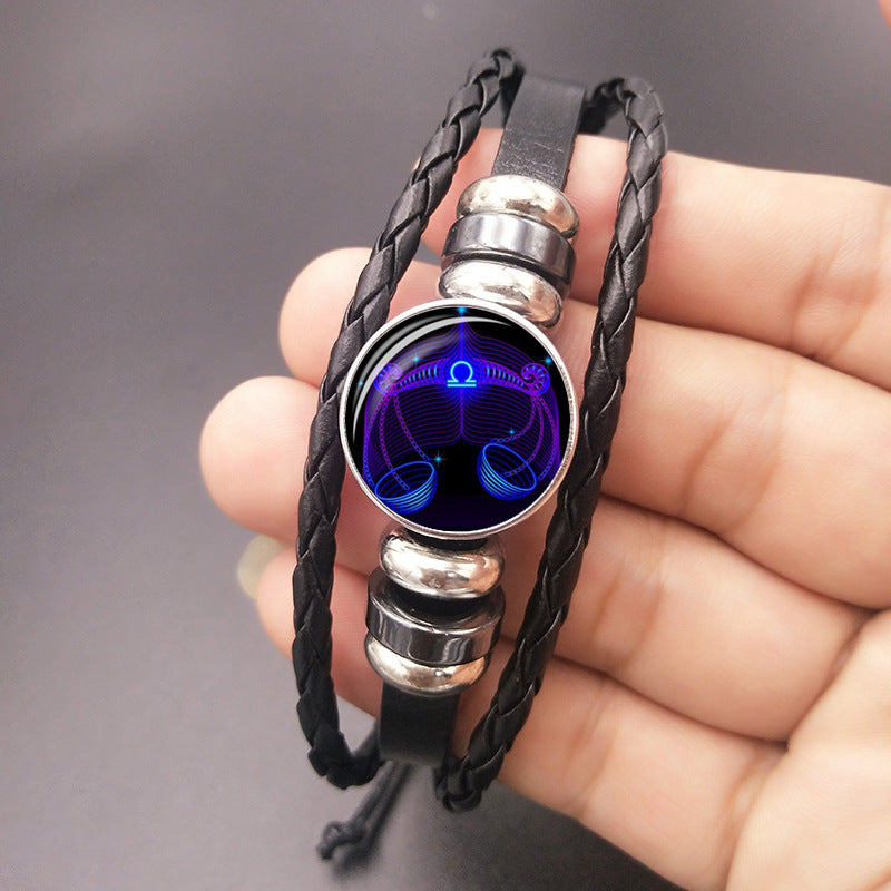 Zodiac Constellation Bracelet Braided Design Bracelet For Men, Women and Kids