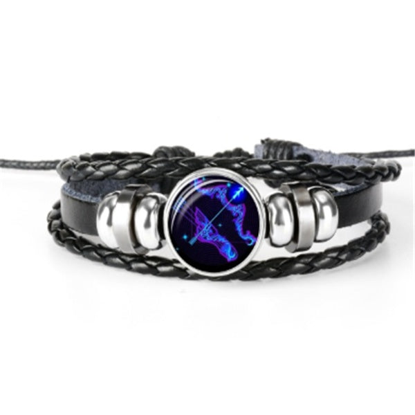 Zodiac Constellation Bracelet Braided Design Bracelet For Men, Women and Kids