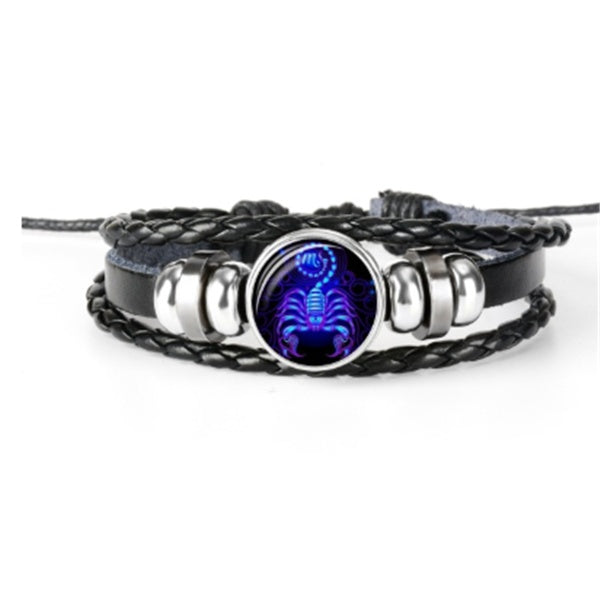 Zodiac Constellation Bracelet Braided Design Bracelet For Men, Women and Kids