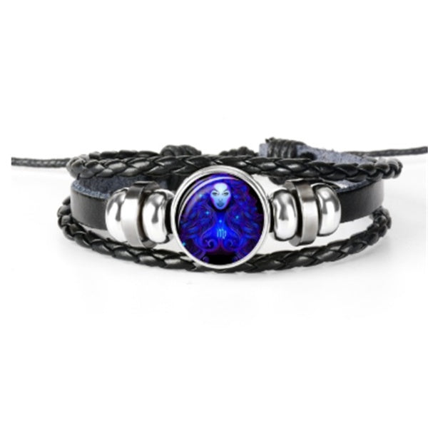 Zodiac Constellation Bracelet Braided Design Bracelet For Men, Women and Kids