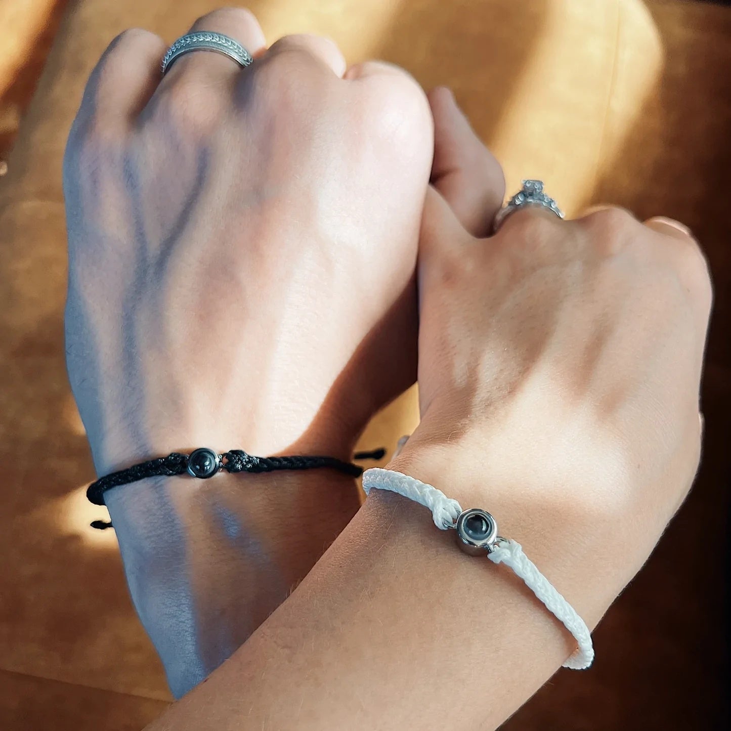 Creative Customized Color Photo Projection Bracelet Hand Woven Lovers Personality Unisex Jewelry