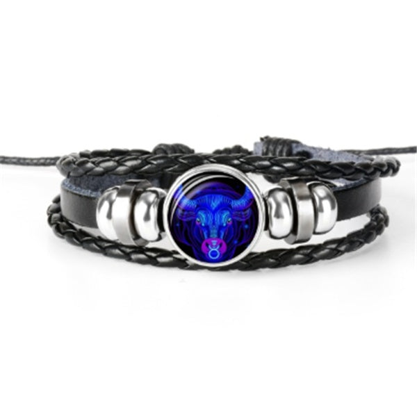 Zodiac Constellation Bracelet Braided Design Bracelet For Men, Women and Kids