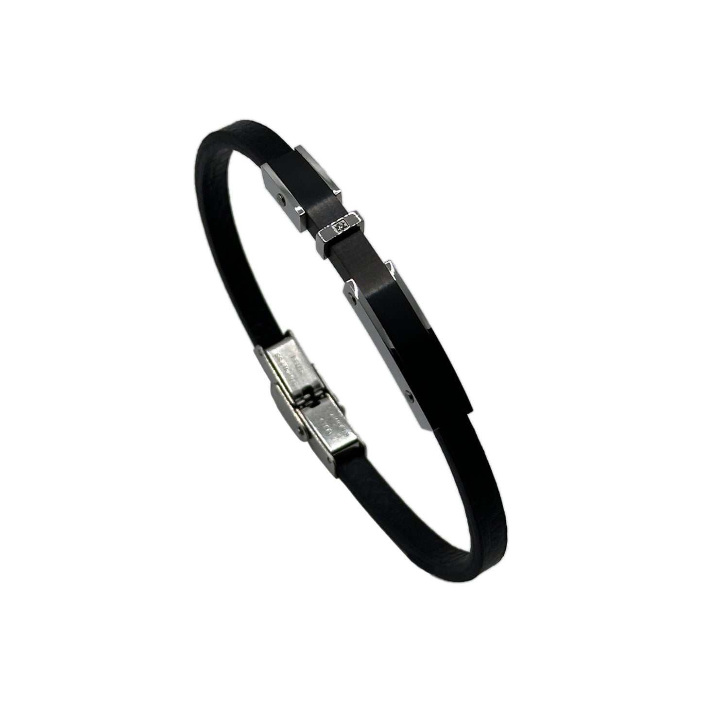Black Rubber Bracelet - Simple Design