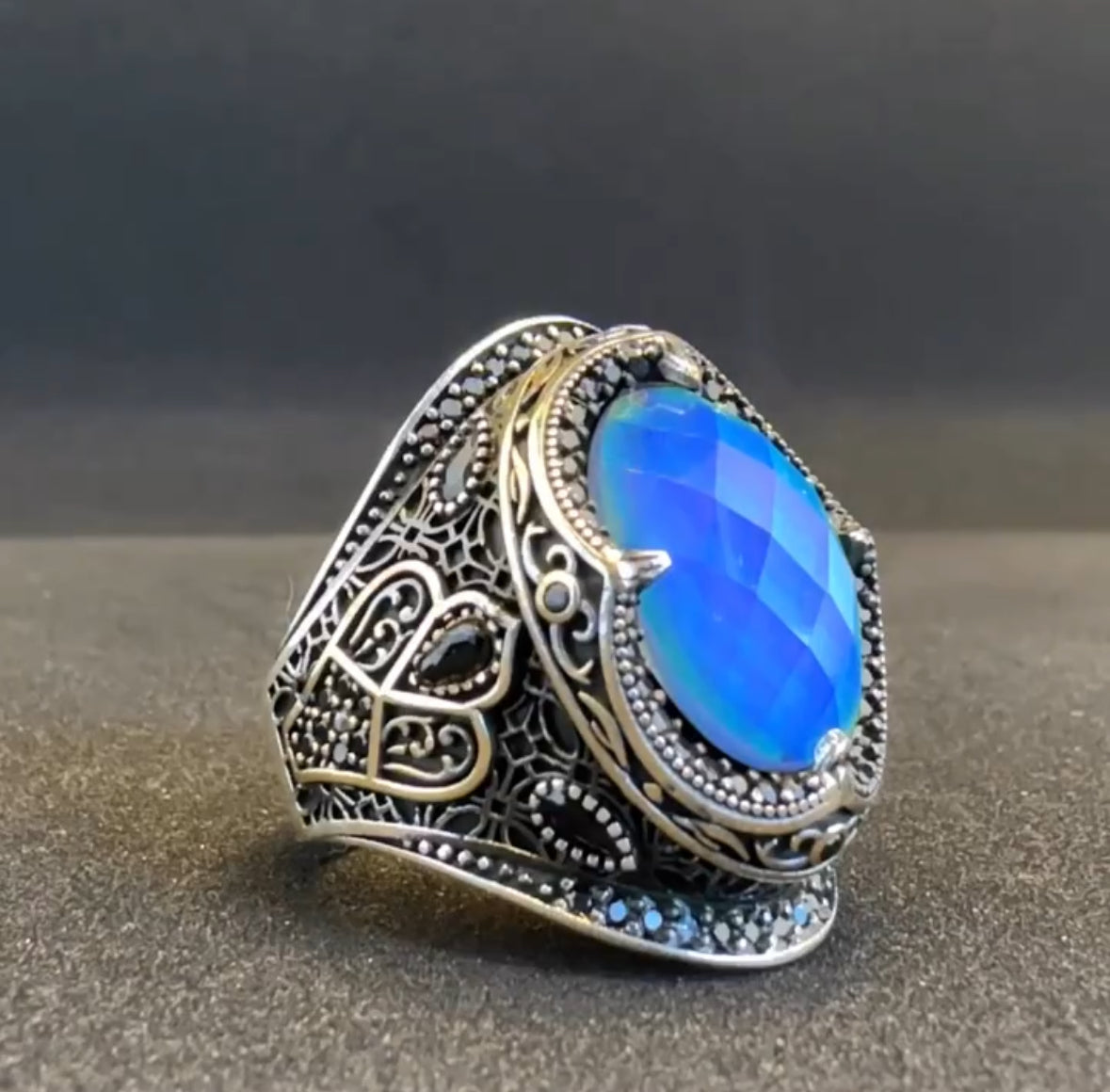 Feeling Stone Silver 925 Men’s Ring