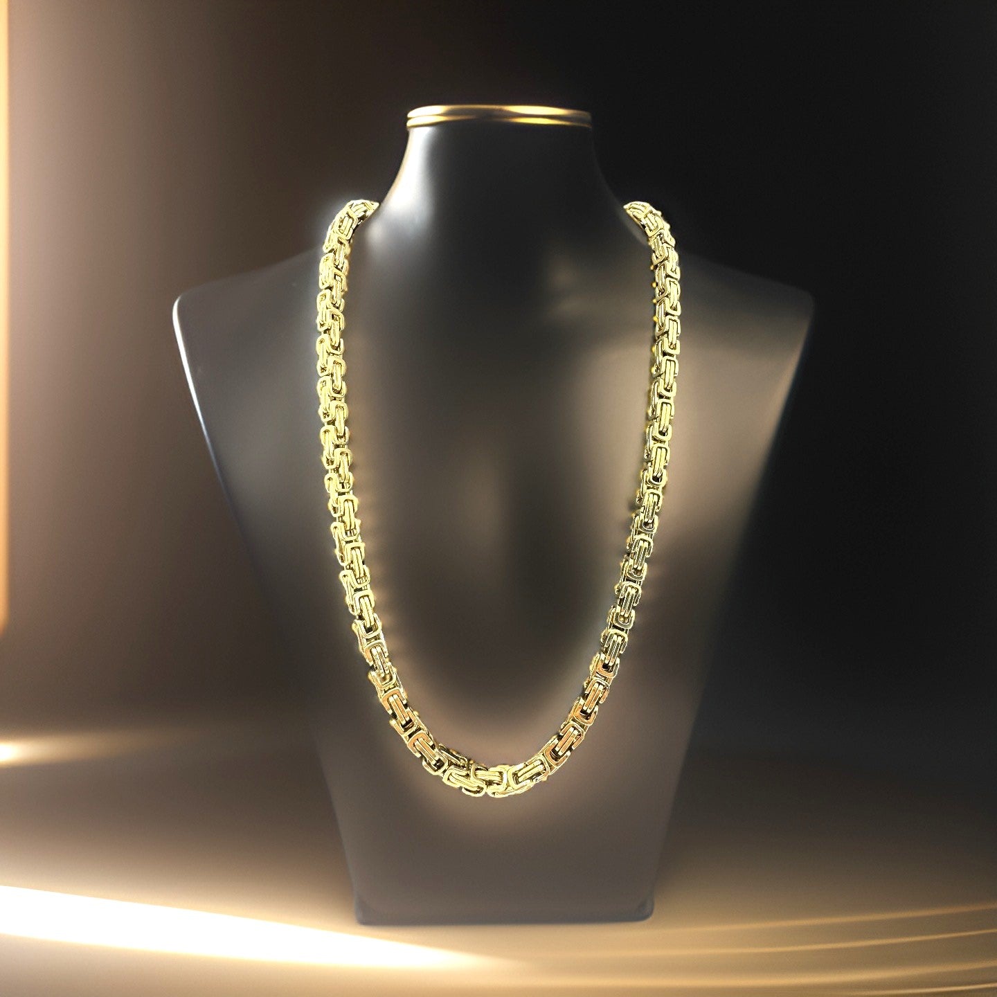 Long and Elegant Stainless Steel Necklace