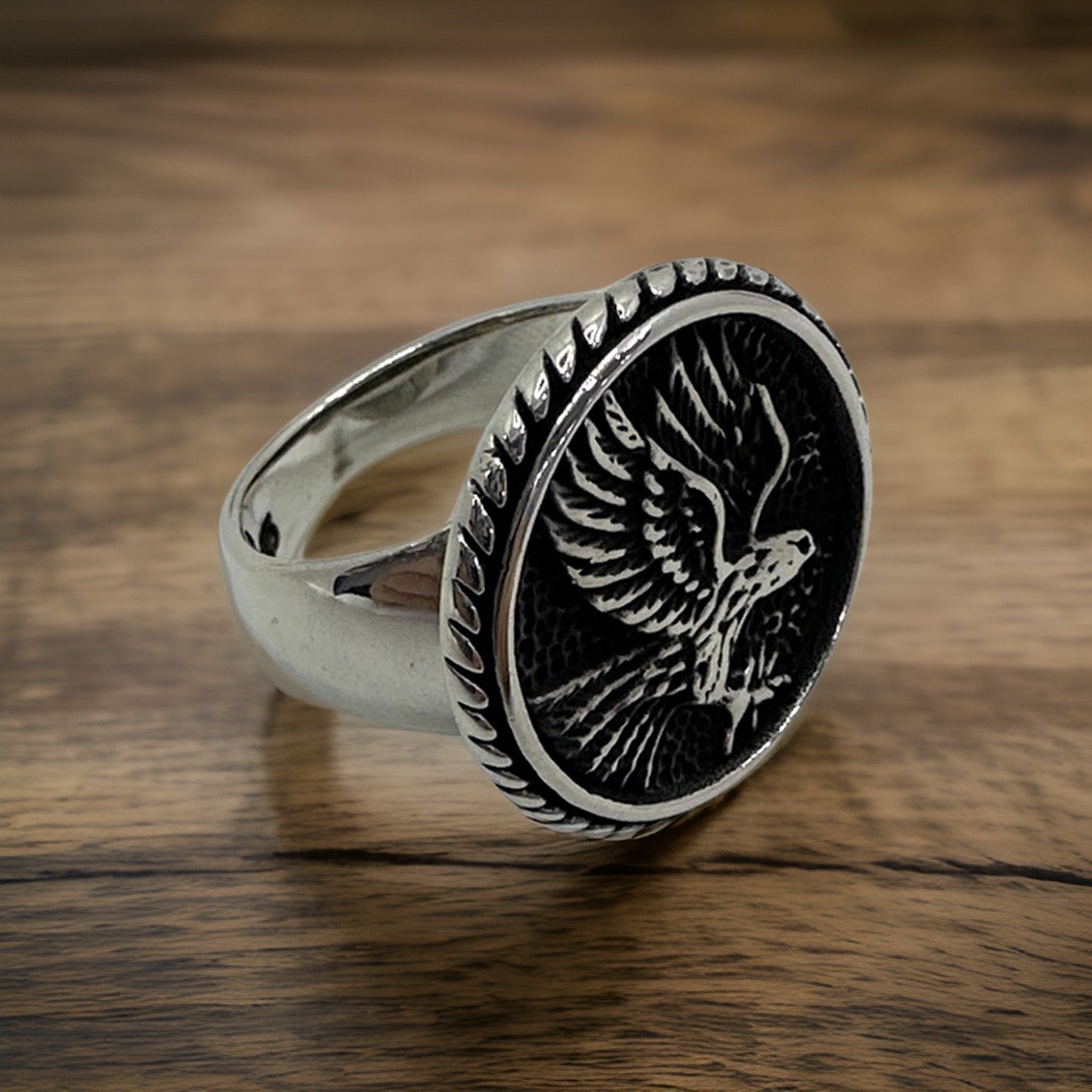 Eagle Claw Design Silver Ring