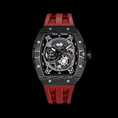 Carbon Fiber Kinetic Energy Display Automatic Watch