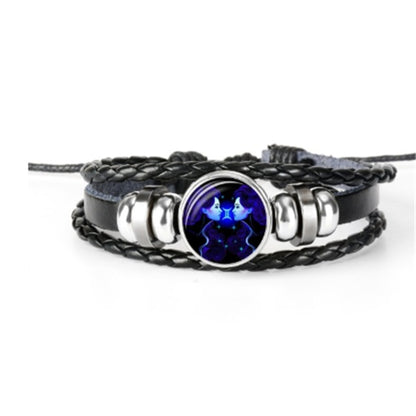 Zodiac Constellation Bracelet Braided Design Bracelet For Men, Women and Kids