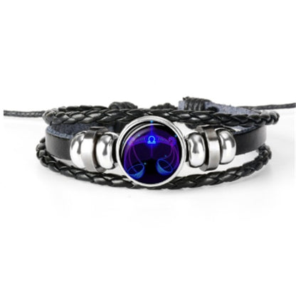 Zodiac Constellation Bracelet Braided Design Bracelet For Men, Women and Kids