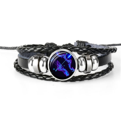 Zodiac Constellation Bracelet Braided Design Bracelet For Men, Women and Kids