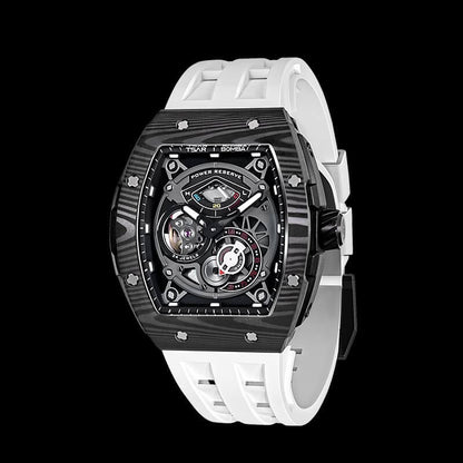 Carbon Fiber Kinetic Energy Display Automatic Watch