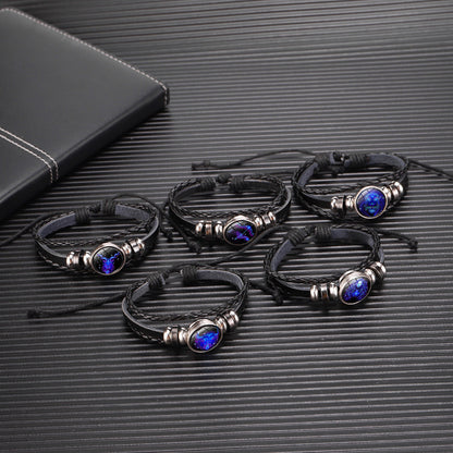 Zodiac Constellation Bracelet Braided Design Bracelet For Men, Women and Kids