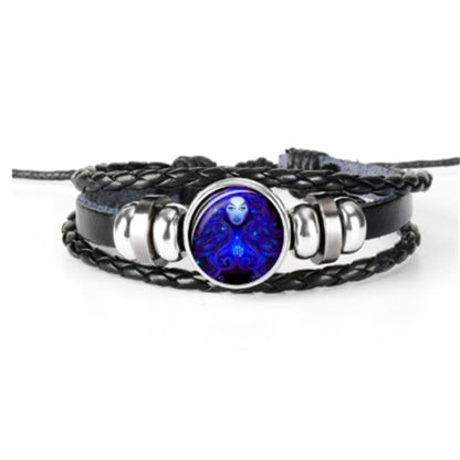 Zodiac Constellation Bracelet Braided Design Bracelet For Men, Women and Kids