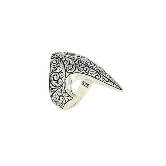 Silver Archer Thumb Ring