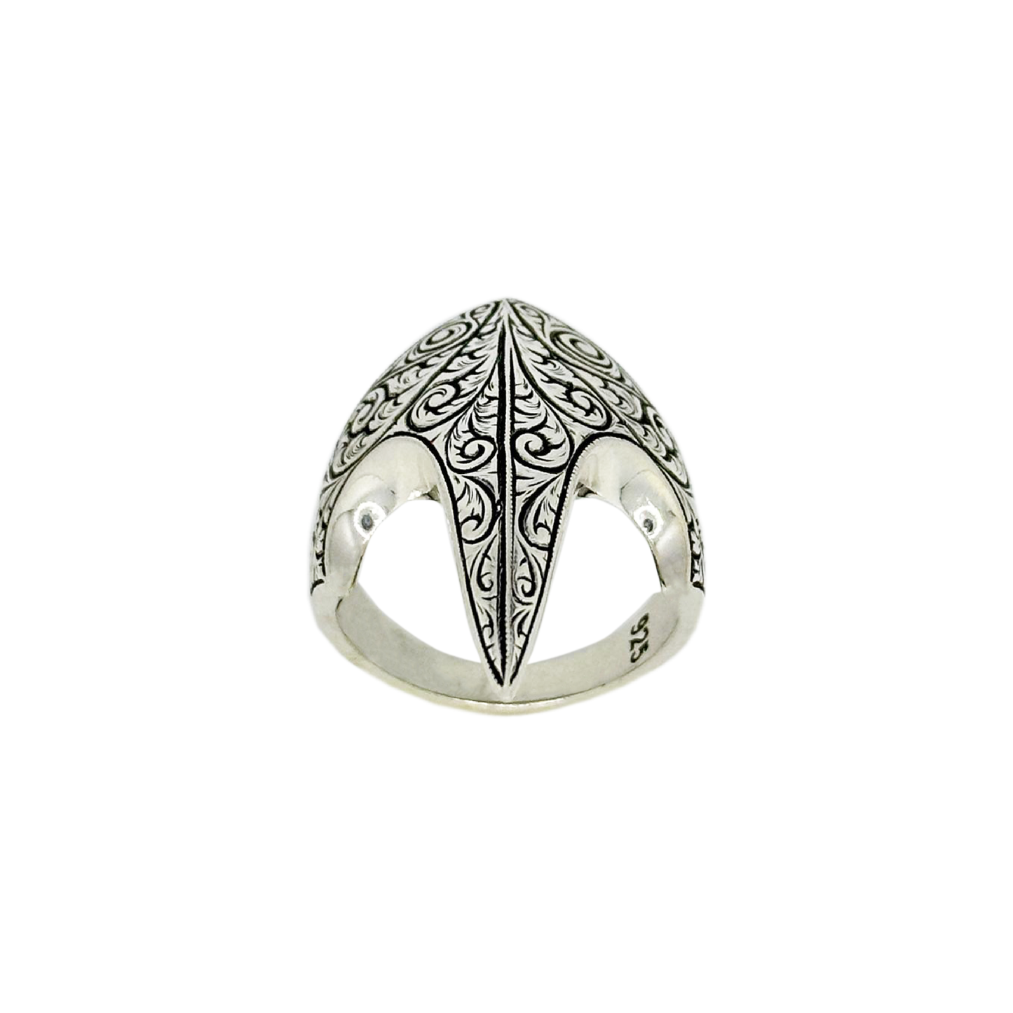 Silver Archer Thumb Ring