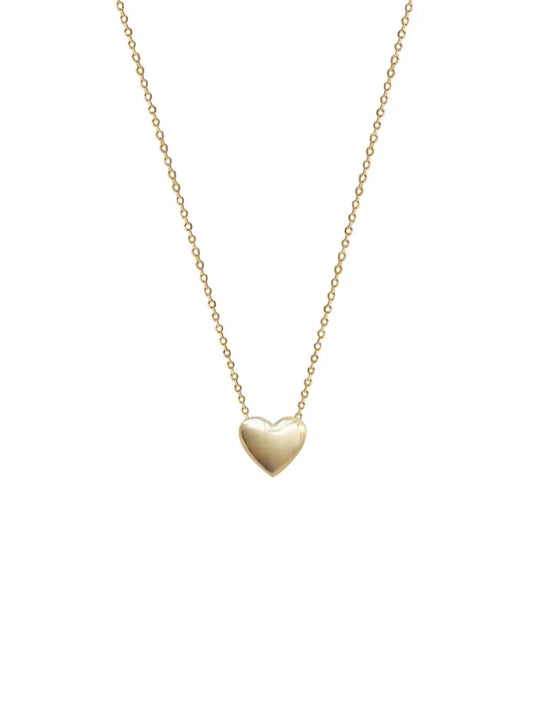 925 Sterling Silver Classic Love Heart Choker Necklace Pendant for Women 14K Gold Plated Necklaces Wedding Party Jewelry Gift