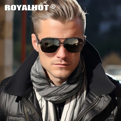Unisex Polarized Classic Metal Oval Border Sunglasses Driving Sun Glasses,rh004