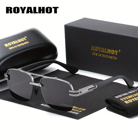 Unisex Polarized Classic Metal Oval Border Sunglasses Driving Sun Glasses,rh004