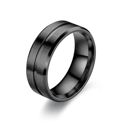 Schwarzer Titanstahlring