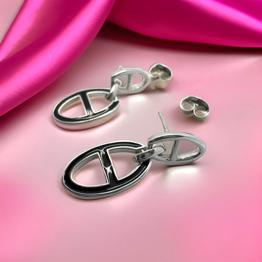 Unique Design Earrings in Sterling Silver
