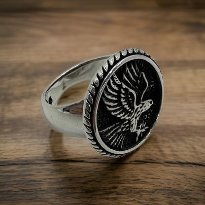 Eagle Claw Design Silver Ring